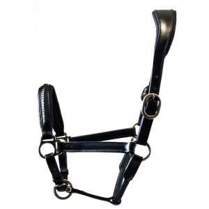 Licol personnalisable en cuir tressé St Moritz SMARTWAG